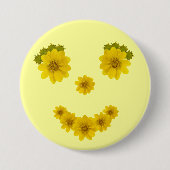 Fünf Blumen-Lächeln Button (Vorderseite)