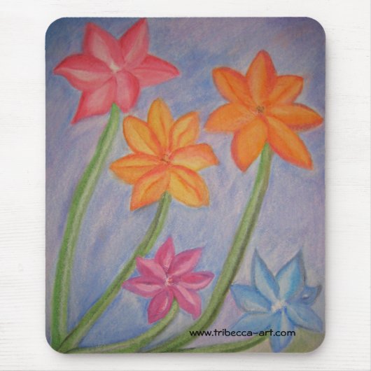 Fünf Blumen Mousepad (Vorne)