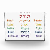 Fünf Bücher des hebräischen Tora-Englischen in Rai Fotoblock (Vorderseite)