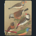 Fünf bunte Tier-Vögel auf einem Zweig iPad Hülle<br><div class="desc">Cassel Plakaters Kunst ist sehr charakteristisch. Dieses Gemälde von fünf tropischen Vögeln ist farbenfroh und eignet sich perfekt für Vogelliebhaber. Wählen Sie dieses Bild noch heute auf Ihrem Produkt aus.</div>