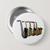 Fünf bunter Saxophones-Knopf-Abzeichen-Namen-Umbau Button (Vorne & Hinten)