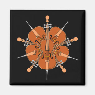 Fünf Cellos Magnet
