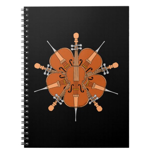 Fünf Cellos Notizblock (Vorderseite)
