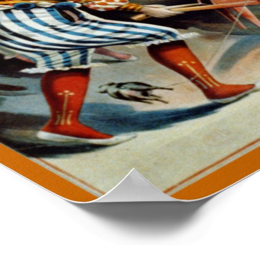 Fünf Clowns Poster (Ecke)