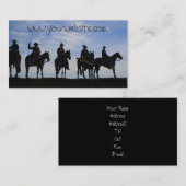 Fünf Cowboy-Visitenkarten Visitenkarte (Vorne/Hinten)