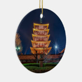 Fünf-Dach Pagode am Asakusa Tempel, Tokyo Keramik Ornament (Rechts)