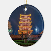 Fünf-Dach Pagode am Asakusa Tempel, Tokyo Keramik Ornament (Links)