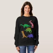 Fünf Dinosaurier-Kleidung Sweatshirt (Vorne ganz)
