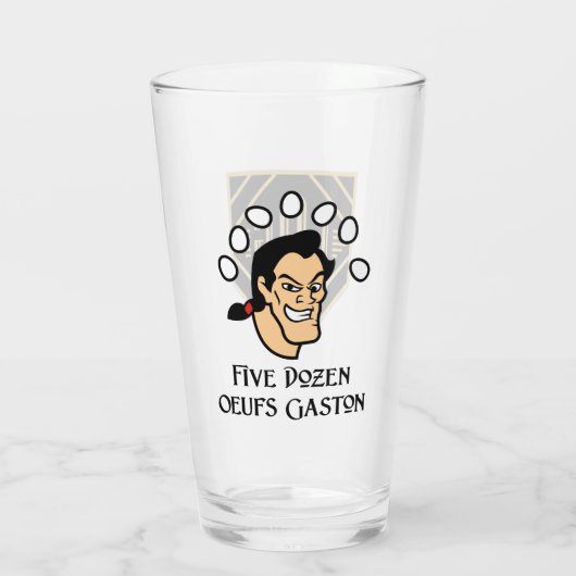Fünf Dutzend Ouefs Gaston Herren FF-Liter-Glas Glas (Rückseite)