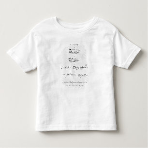 Fünf echte Autogramme von William Shakespeare Kleinkind T-shirt