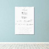 Fünf echte Autographien von William Shakespeare Leinwanddruck (Insitu (Holzboden))