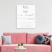 Fünf echte Autographien von William Shakespeare Leinwanddruck (Insitu (Wohnzimmer))