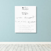 Fünf echte Autographien von William Shakespeare Leinwanddruck (Insitu (Holzboden))