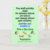 Fünf ein Tag - Gemüse Karte (Gelbe Blume)