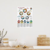 Fünf-Elemente-Charakteristika Kosmologie Poster (Küche)