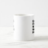 Fünf Elemente | Earth Fire Wind Water & Heart Kaffeetasse (Mittel)