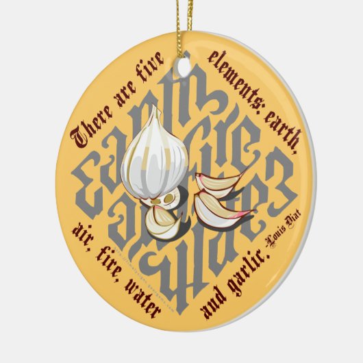 Fünf Elemente Keramikornament (Links)