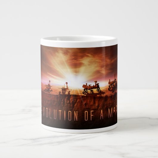 Fünf erfolgreiche Mars Rovers Jumbo-Tasse (Vorderseite)