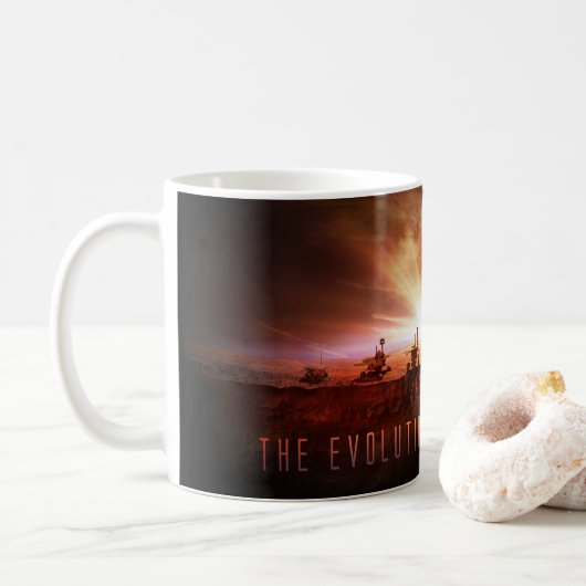 Fünf erfolgreiche Mars Rovers Kaffeetasse (Mit Donut)