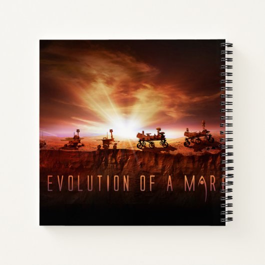 Fünf erfolgreiche Mars Rovers Notizblock (Rückseite)