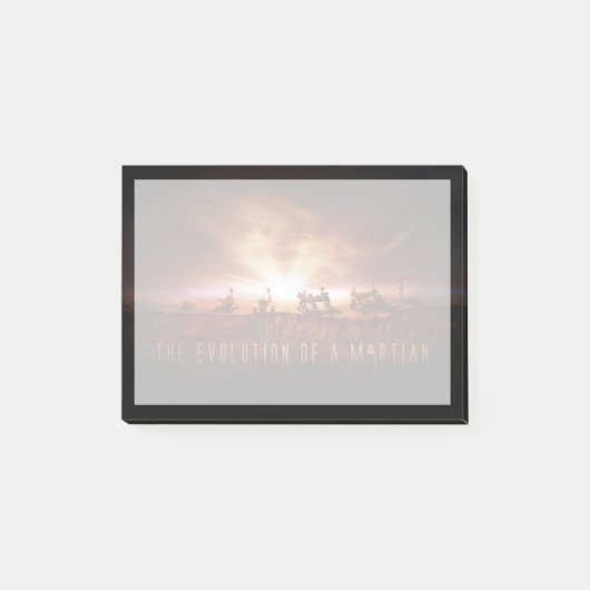 Fünf erfolgreiche Mars Rovers Post-it Klebezettel (Vorderseite)