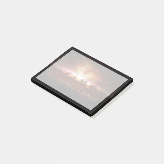 Fünf erfolgreiche Mars Rovers Post-it Klebezettel (angewinkelt)