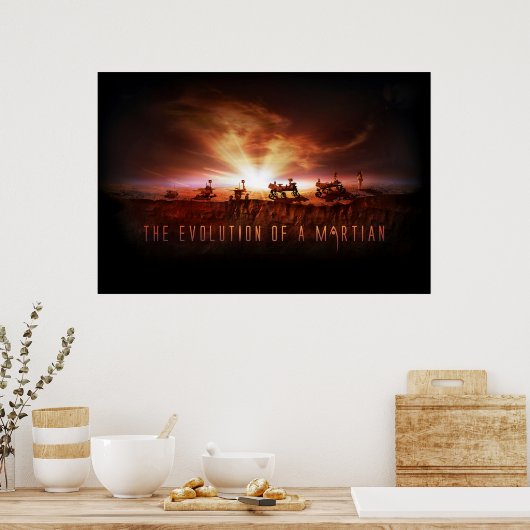 Fünf erfolgreiche Mars Rovers Poster (Küche)