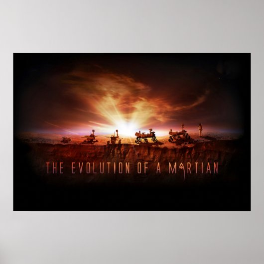 Fünf erfolgreiche Mars Rovers Poster (Vorne)