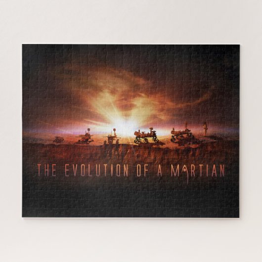 Fünf erfolgreiche Mars Rovers Puzzle (Horizontal)