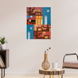 Fünf erweiterte Figuren Sophie Taeuber-Arp Poster