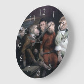 Fünf Extravagante Affen Große Wanduhr (Winkel)