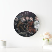 Fünf Extravagante Affen Große Wanduhr (Zuhause)