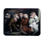 Fünf Extravagante Affen Magnet (Horizontal)