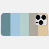 Fünf Farbe Combo - Blau-brauner Sand Beige Türkis Case-Mate iPhone Hülle (Rückseite (Horizontal))
