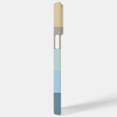 Fünf Farbe Combo - Blau-brauner Sand Beige Türkis Case-Mate iPhone Hülle (Rückseite / Rechts)