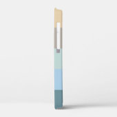 Fünf Farbe Combo - Blau-brauner Sand Beige Türkis Case-Mate iPhone Hülle (Rückseite / Links)