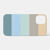 Fünf Farbe Combo - Blau-brauner Sand Beige Türkis Case-Mate iPhone Hülle (Rückseite (Horizontal))