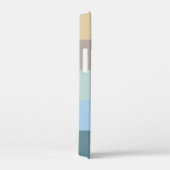 Fünf Farbe Combo - Blau-brauner Sand Beige Türkis Case-Mate iPhone Hülle (Rückseite / Rechts)