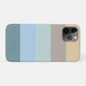 Fünf Farbe Combo - Blau-brauner Sand Beige Türkis Case-Mate iPhone Hülle (Rückseite (Horizontal))