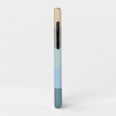 Fünf Farbe Combo - Blau-brauner Sand Beige Türkis Case-Mate iPhone Hülle (Hinten/Links)
