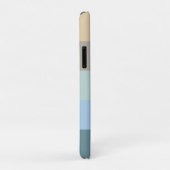 Fünf Farbe Combo - Blau-brauner Sand Beige Türkis Case-Mate iPhone Hülle (Hinten/Rechts)