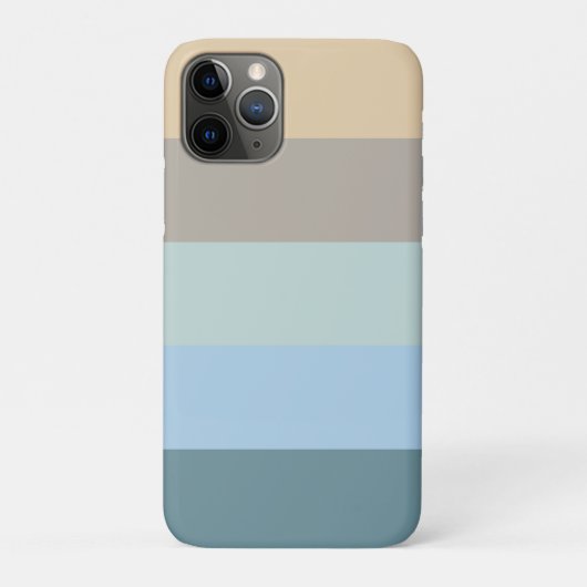 Fünf Farbe Combo - Blau-brauner Sand Beige Türkis Case-Mate iPhone Hülle (Rückseite)