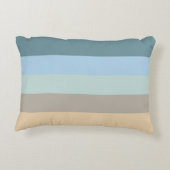 Fünf Farbe Combo - Blau-brauner Sand Beige Türkis Zierkissen (Rückseite)