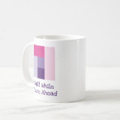 Fünf-Farben- Quilt-Pun-Log-Cabin-Quiltblock Kaffeetasse (Vorderseite Links)