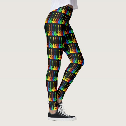 Fünf farbenfrohe E-Gitarren Leggings (Rechts)