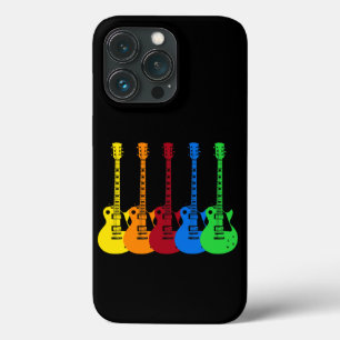 Fünf farbige elektrische Gitarren  Case-Mate iPhone Hülle