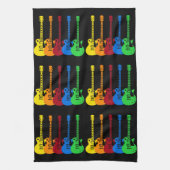 Fünf farbige elektrische Gitarren Handtuch (Vertikal)