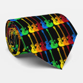 Fünf farbige elektrische Gitarren Krawatte (Gerollt)