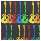 Fünf farbige elektrische Gitarren Stoff (Nahaufnahme)