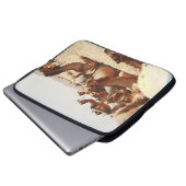 FÜNF FELDER AUF DEM FELD LAPTOPSCHUTZHÜLLE (Vorne Knopf)